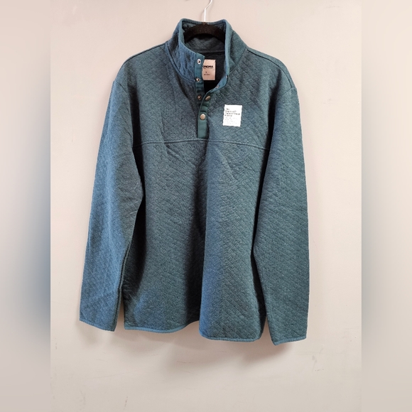 Men's Sweatshirt Quarter Snap Quilted - Picture 1 of 3